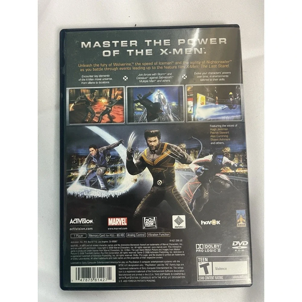 X-Men‎ Official Game - Sony PlayStation 2 - CIB - PS2